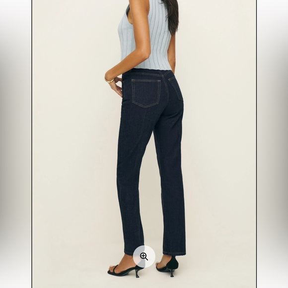 Reformation Cynthia High Rise Straight Jeans - Picture 3 of 4